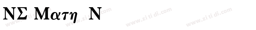 NS Math CN字体转换